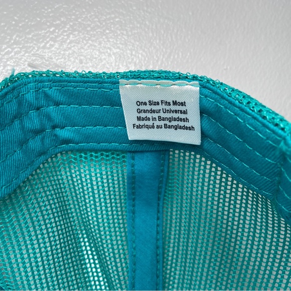Bass Pro Shops Trucker Hat Trucker Fishing Mesh Cap Snapback Aqua Blue One Size - Picture 13 of 14